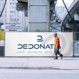 Bâche pour clôtures de chantiers